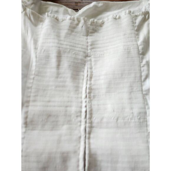 Reformation White Radish Puff Sleeve Ruched Top sz 24 - Picture 5 of 5